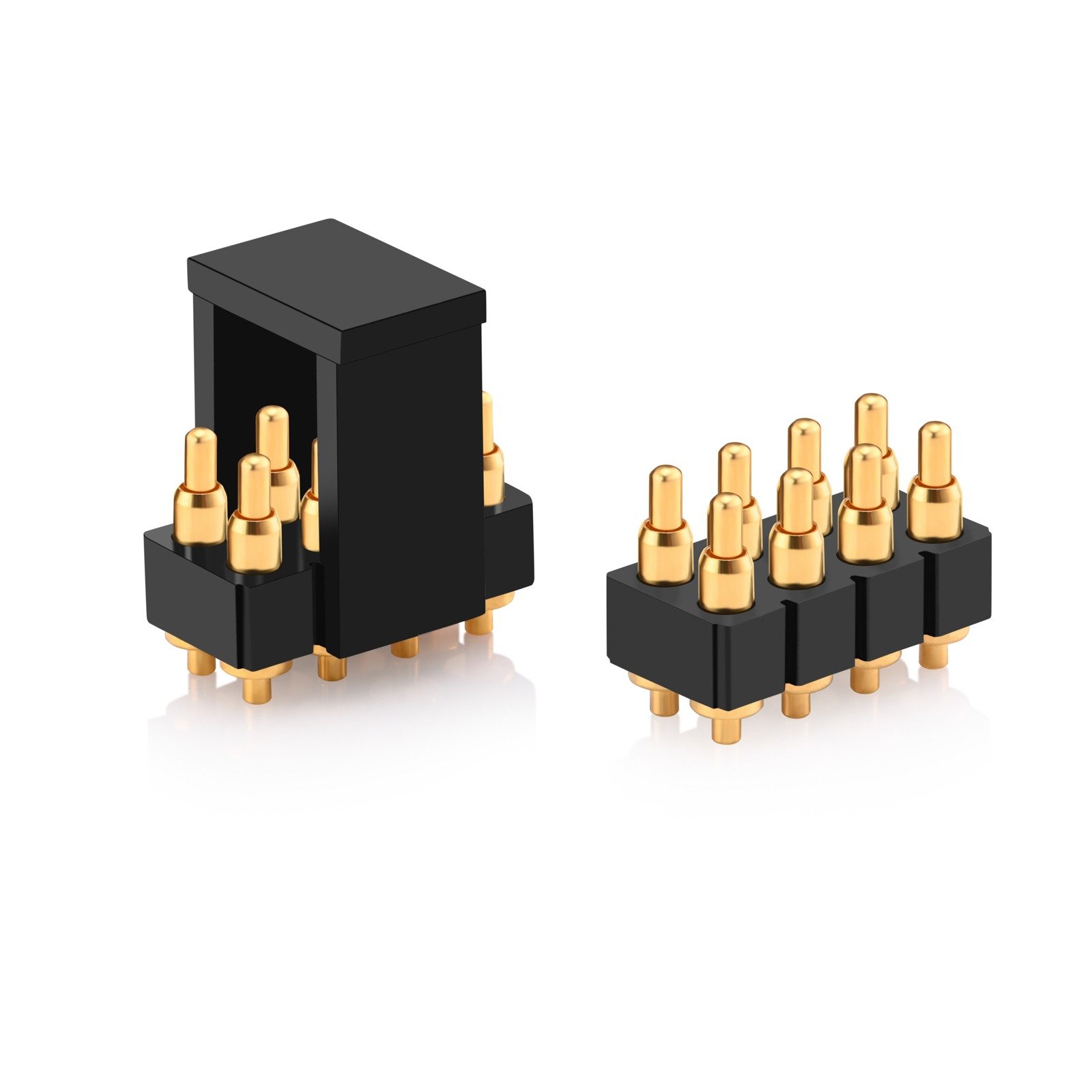 8pin Double Row 2x4p Spring Loaded Connector Pcb Smt
